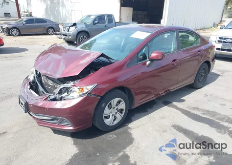 2013 Honda Civic Lx из США, поврежденный, VIN 2HGFB2F53DH514401